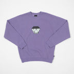 HUF Big Block Crewneck Sweatshirt in DUST PURPLE