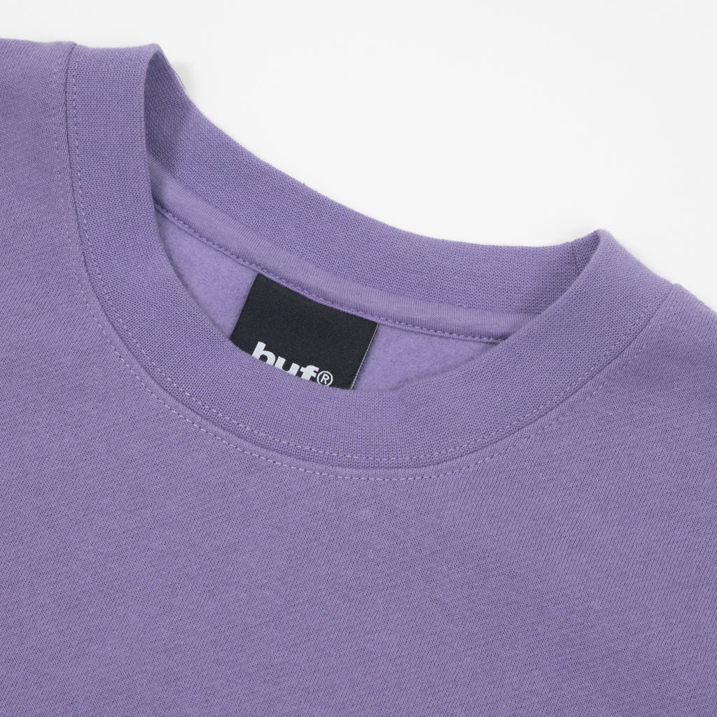 HUF Big Block Crewneck Sweatshirt in DUST PURPLE