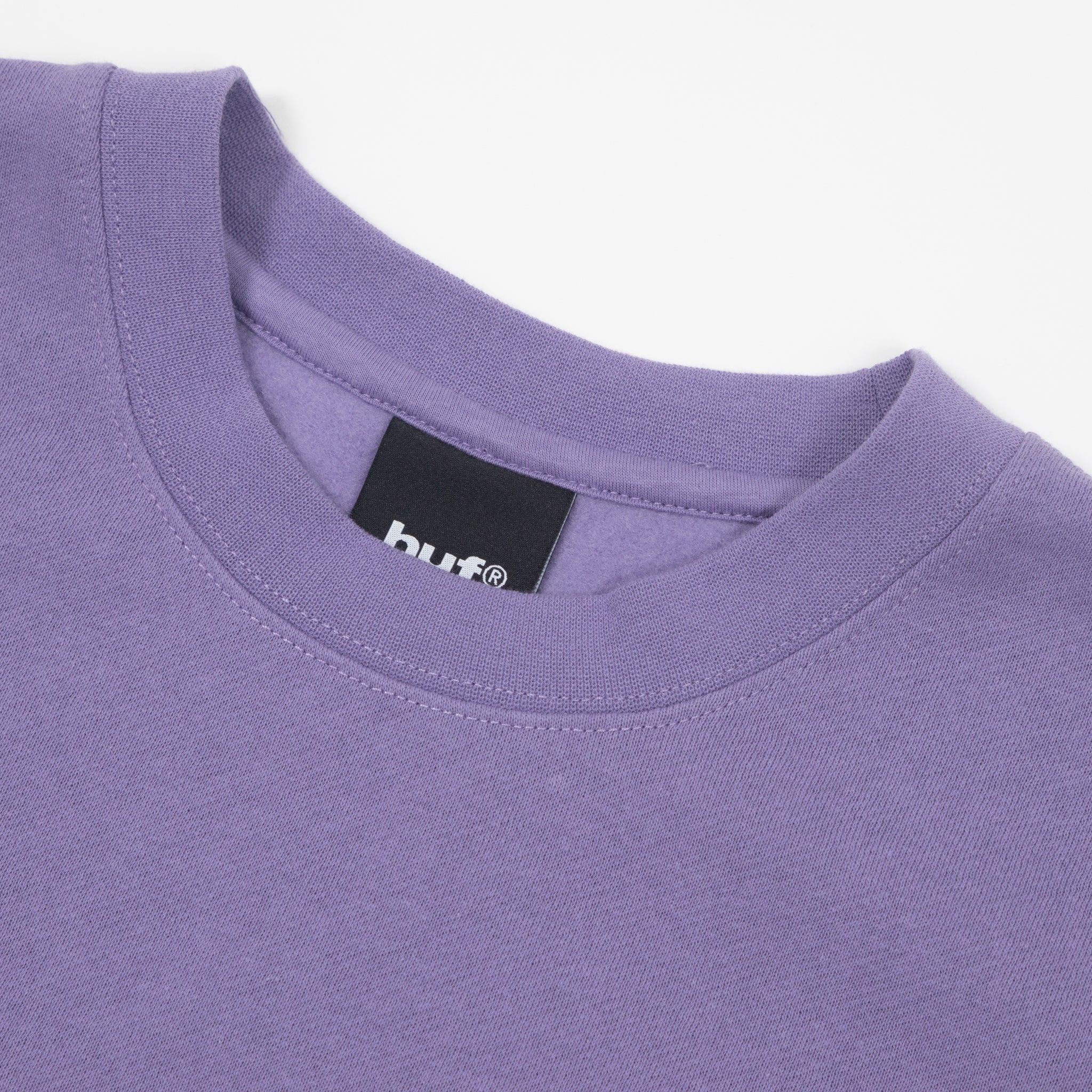HUF Big Block Crewneck Sweatshirt in DUST PURPLE