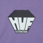 HUF Big Block Crewneck Sweatshirt in DUST PURPLE