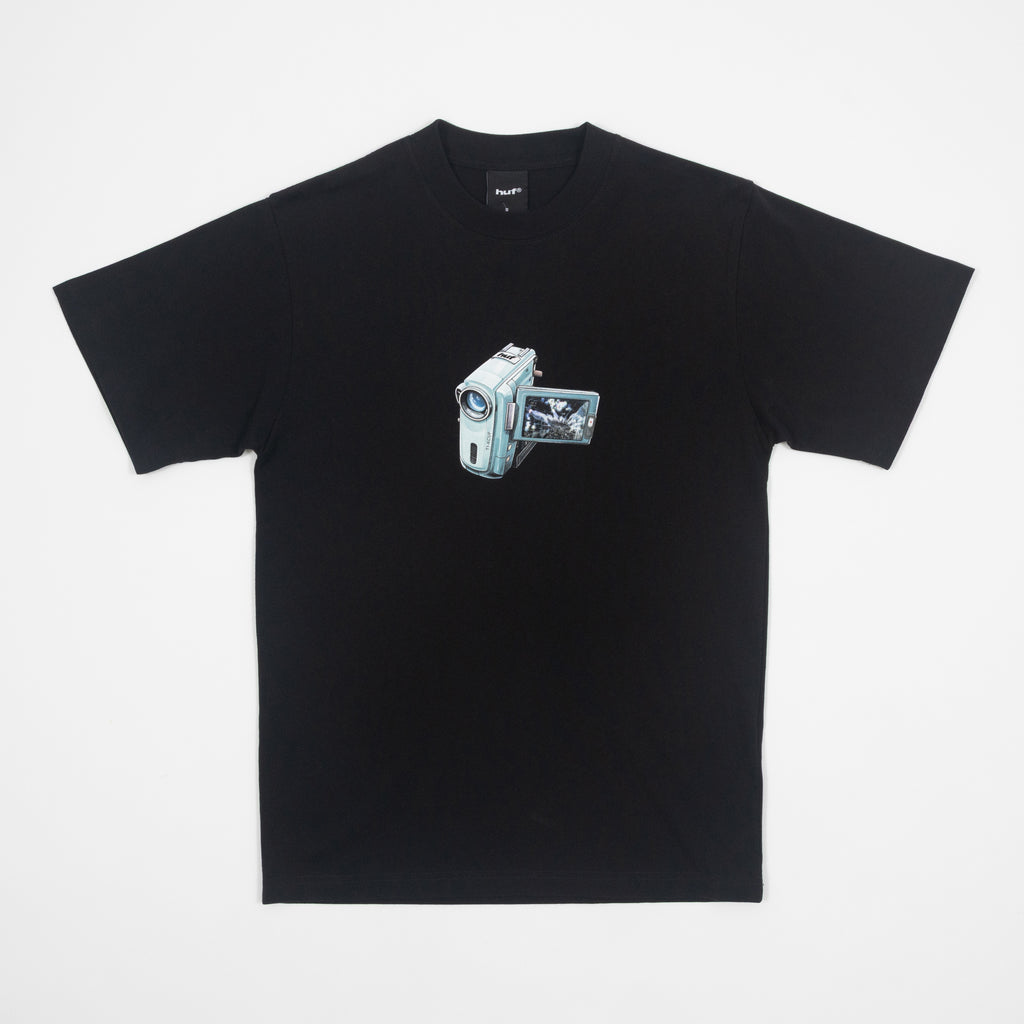 HUF H Cam Short Sleeve T-Shirt in BLACK