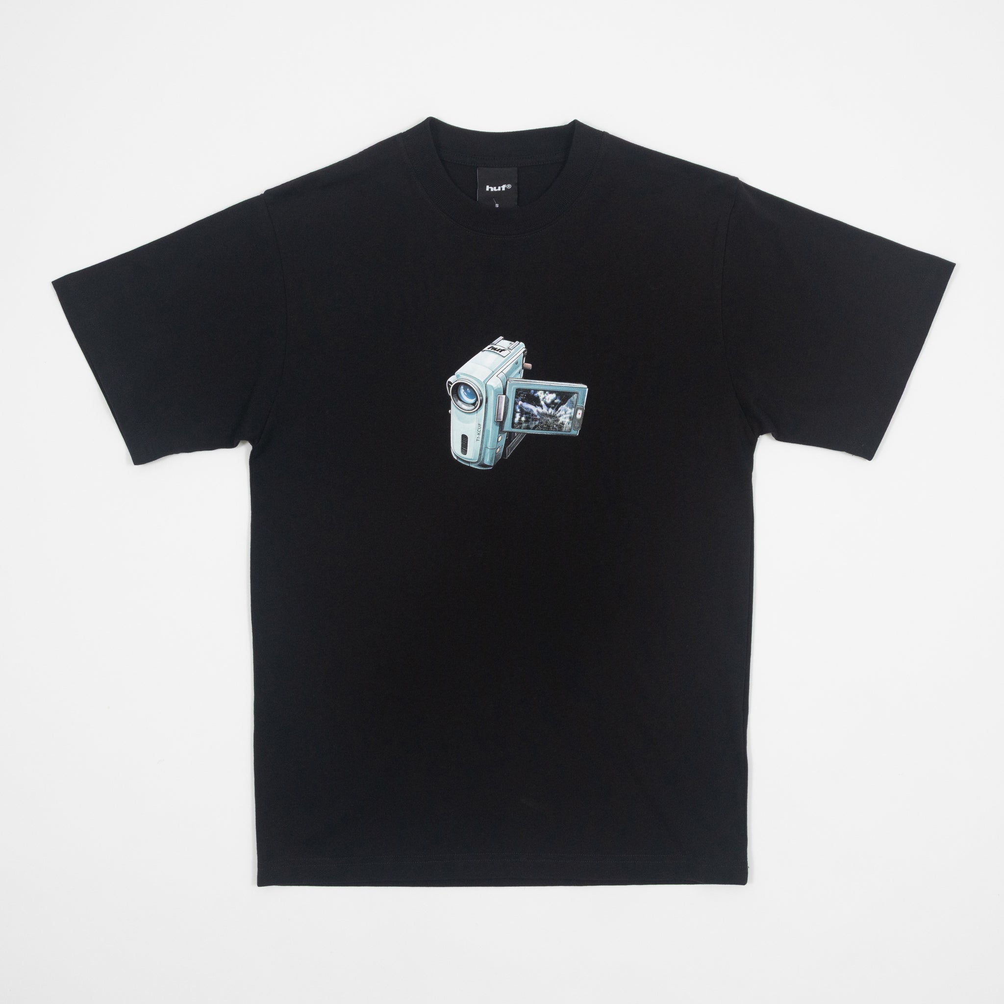 HUF H Cam Short Sleeve T-Shirt in BLACK