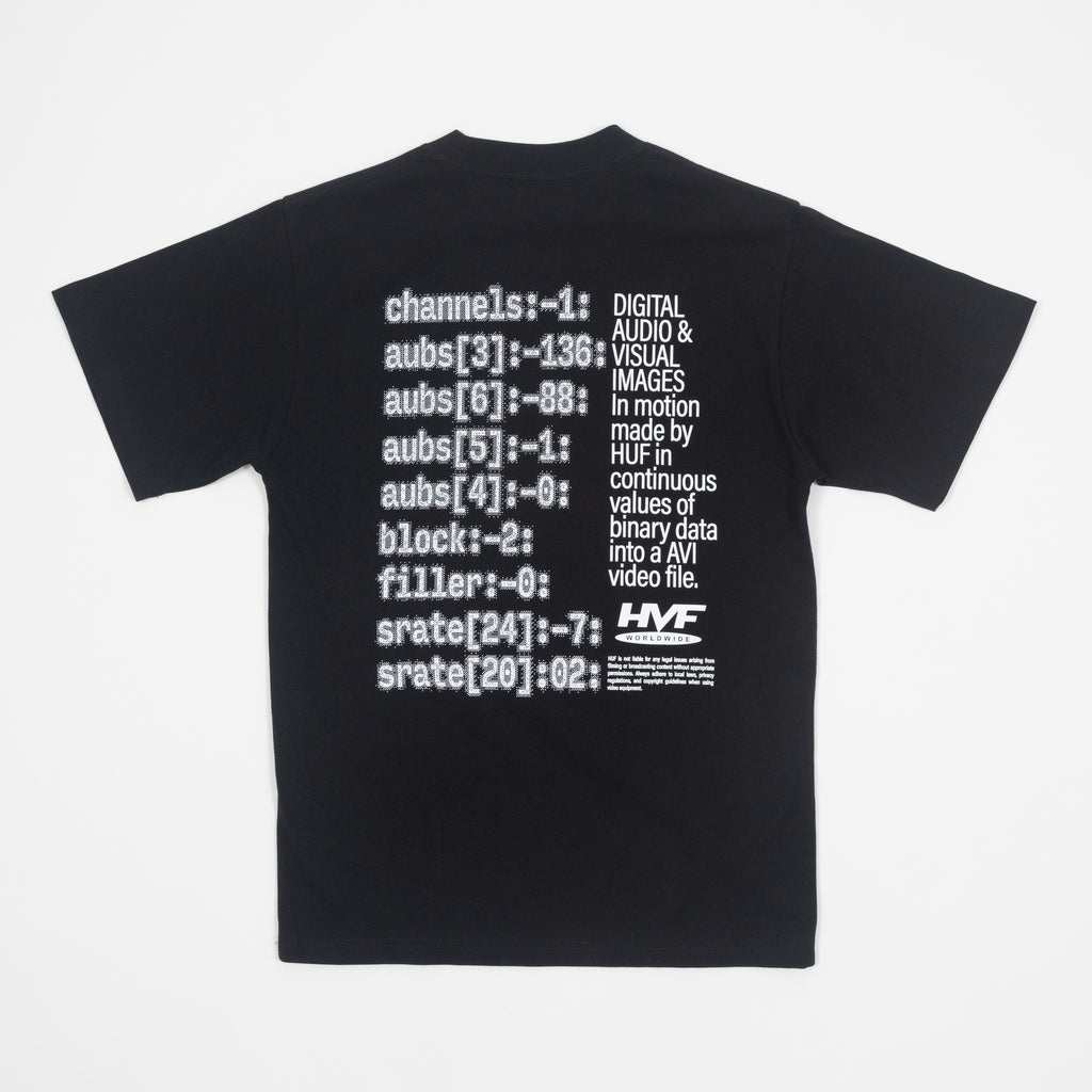 HUF H Cam Short Sleeve T-Shirt in BLACK