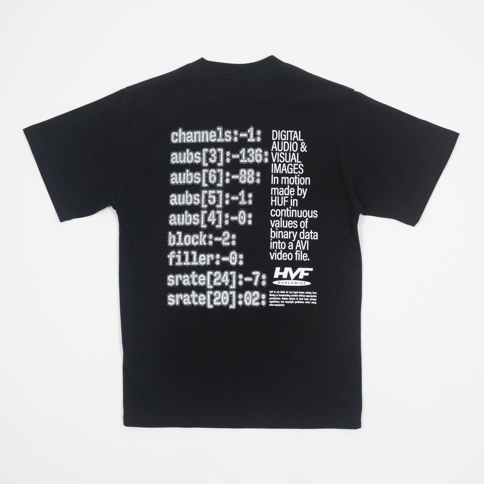HUF H Cam Short Sleeve T-Shirt in BLACK