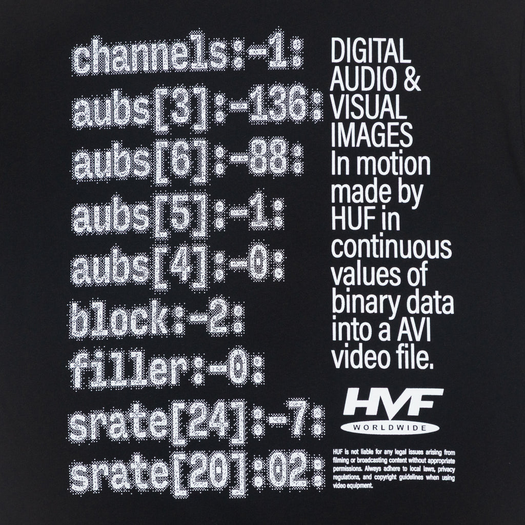 HUF H Cam Short Sleeve T-Shirt in BLACK