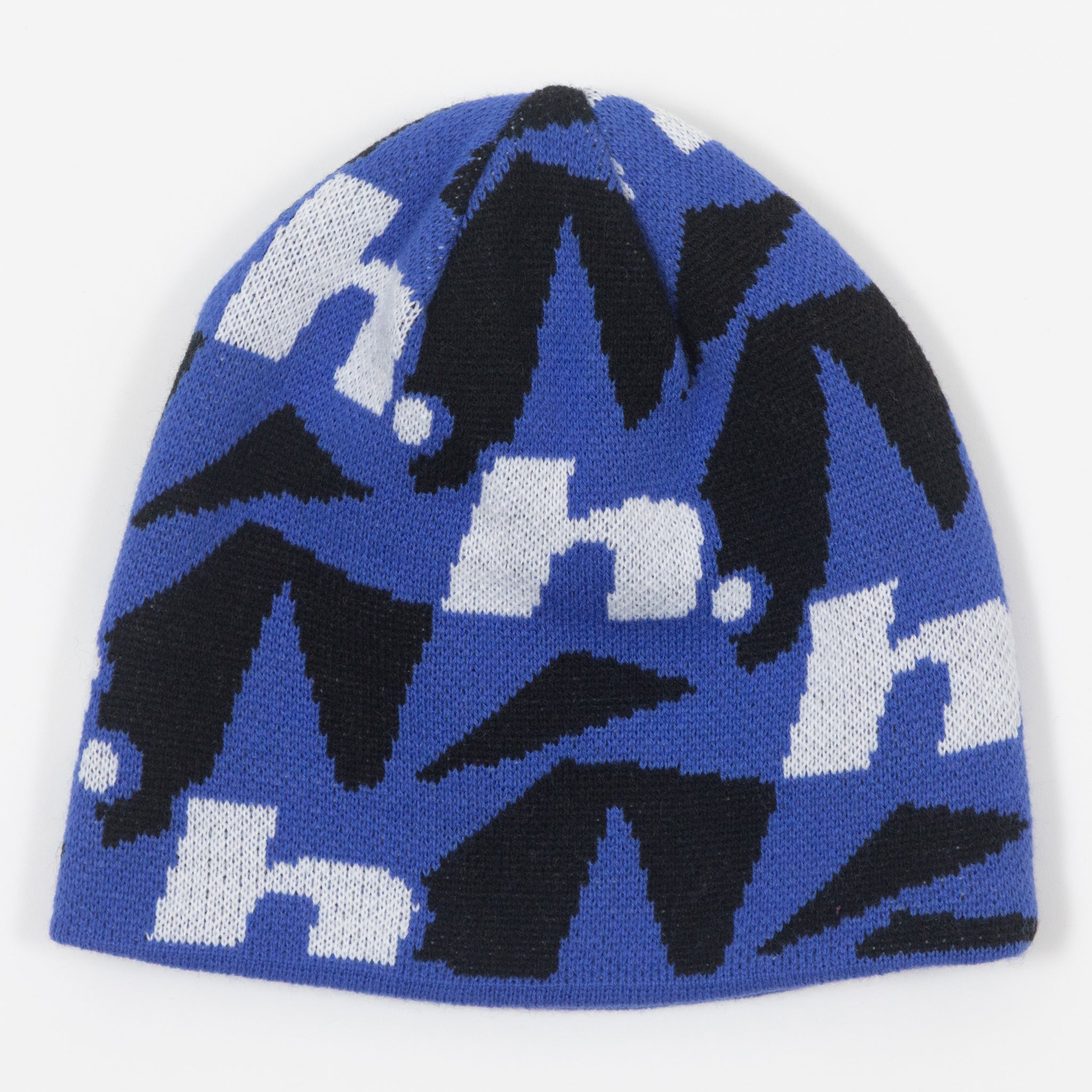 HUF H Star Repeat Skull Beanie in ROYAL BLUE