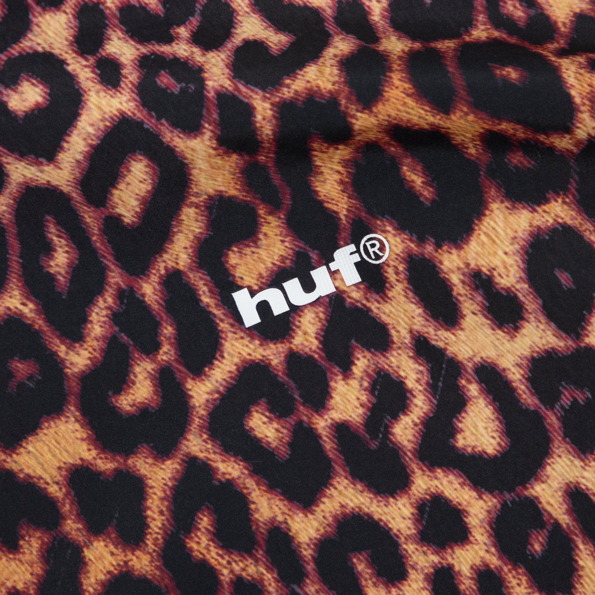 HUF Rainier Printed Shell Jacket in BROWN