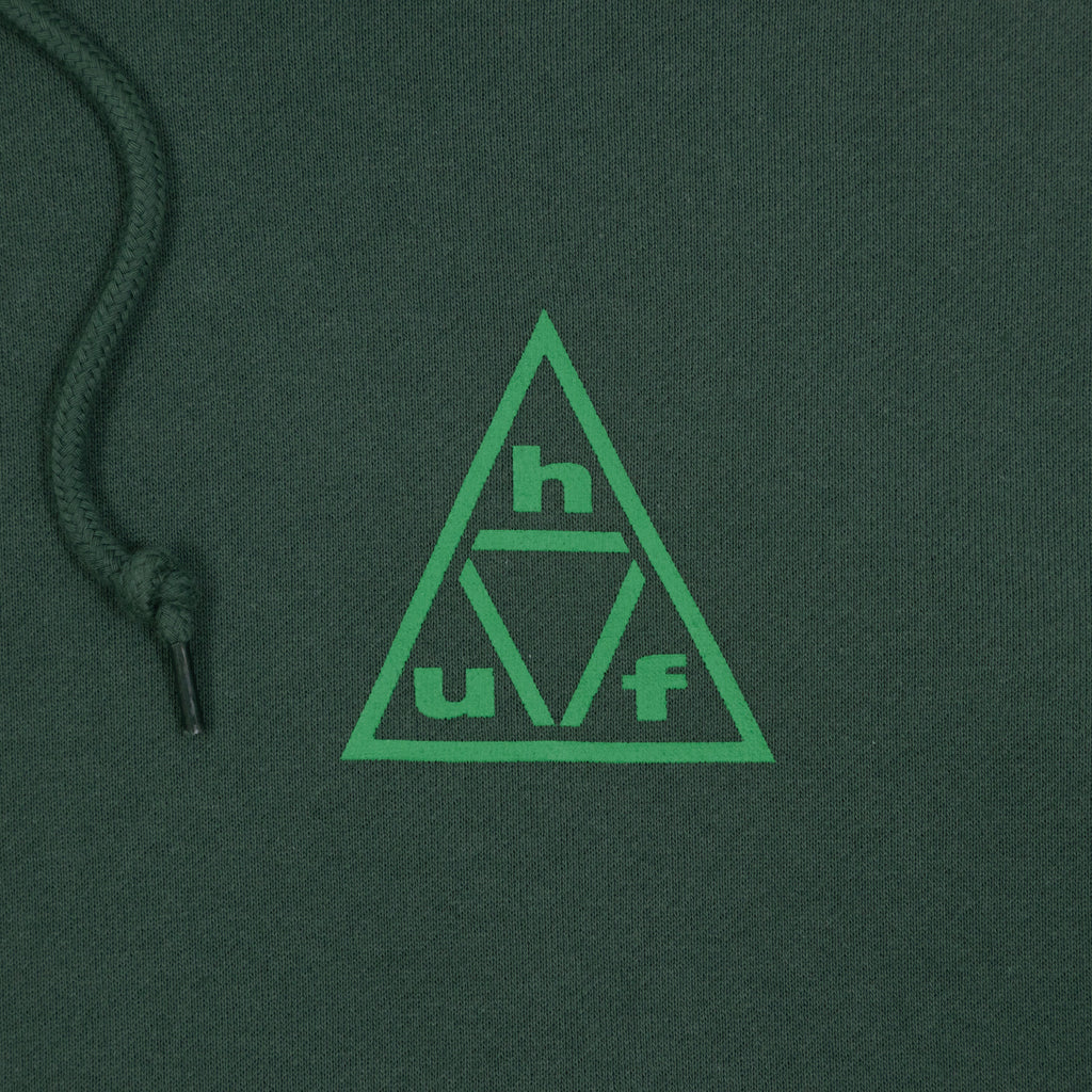 HUF Triple Triangle Pulover Hoodie in FOREST GREEN