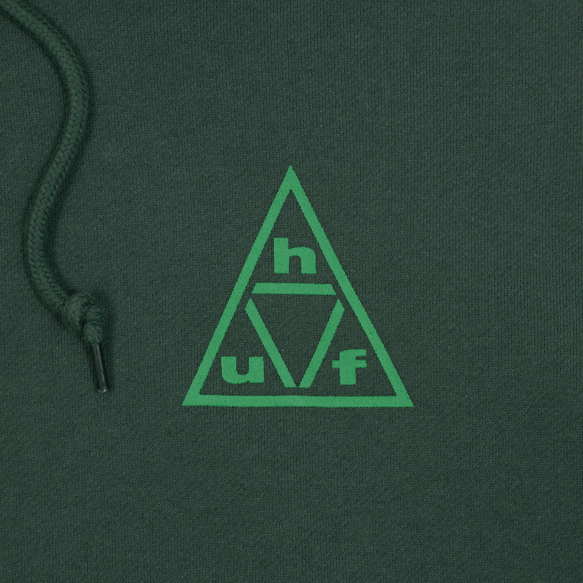 HUF Triple Triangle Pulover Hoodie in FOREST GREEN