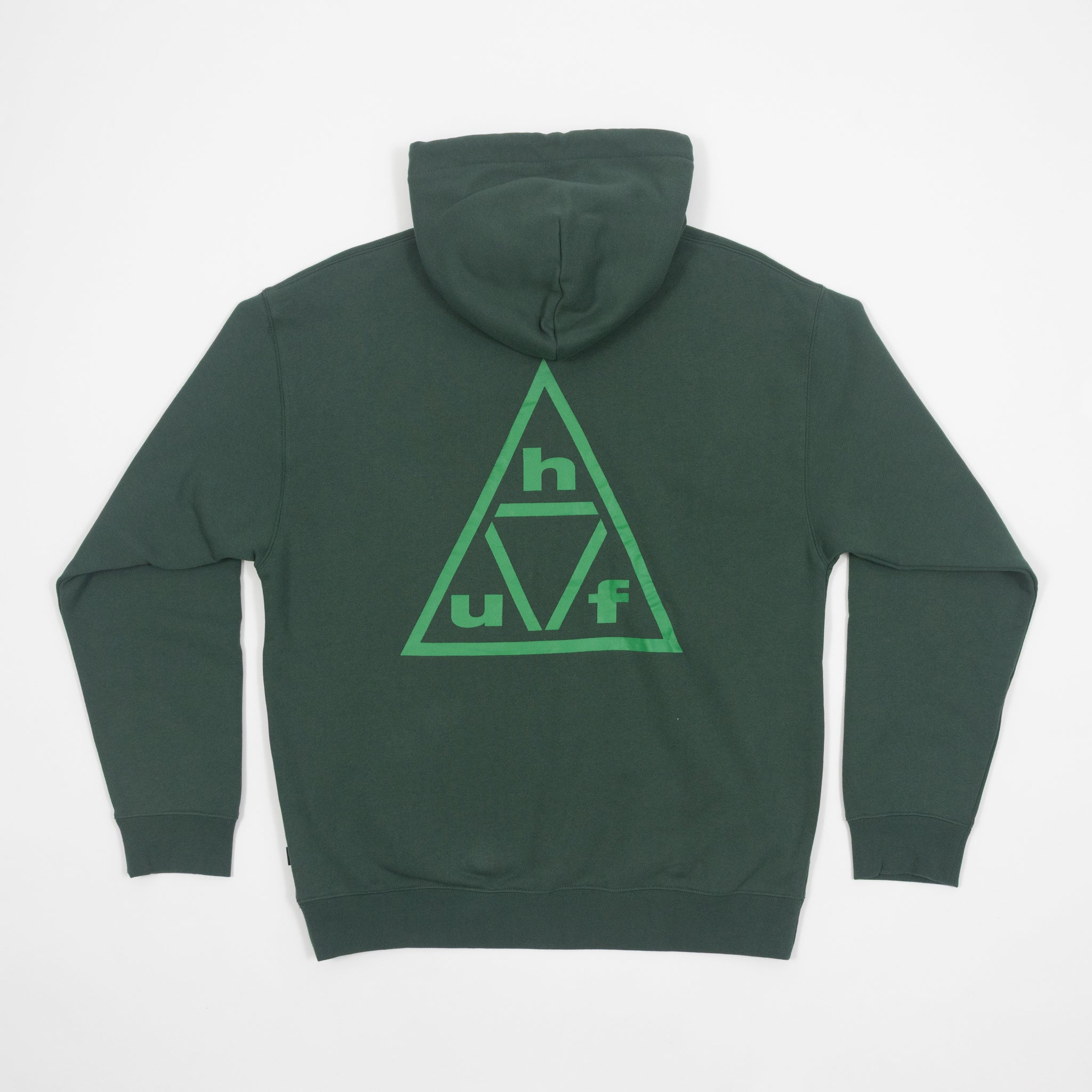 HUF Triple Triangle Pulover Hoodie in FOREST GREEN