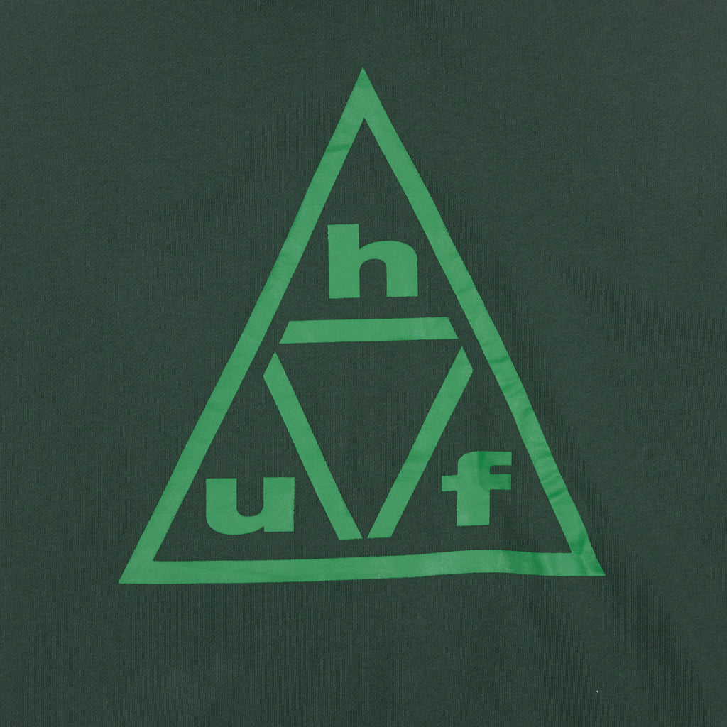 HUF Triple Triangle Pulover Hoodie in FOREST GREEN