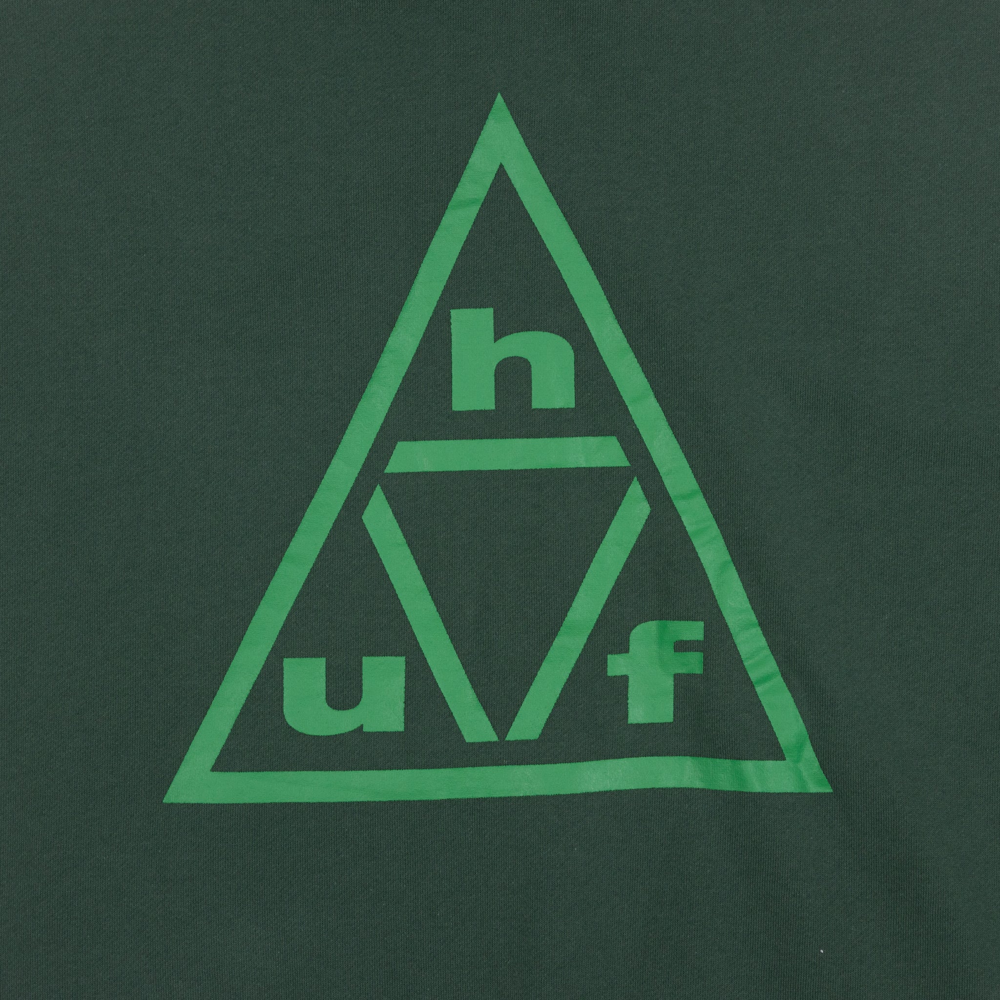 HUF Triple Triangle Pulover Hoodie in FOREST GREEN