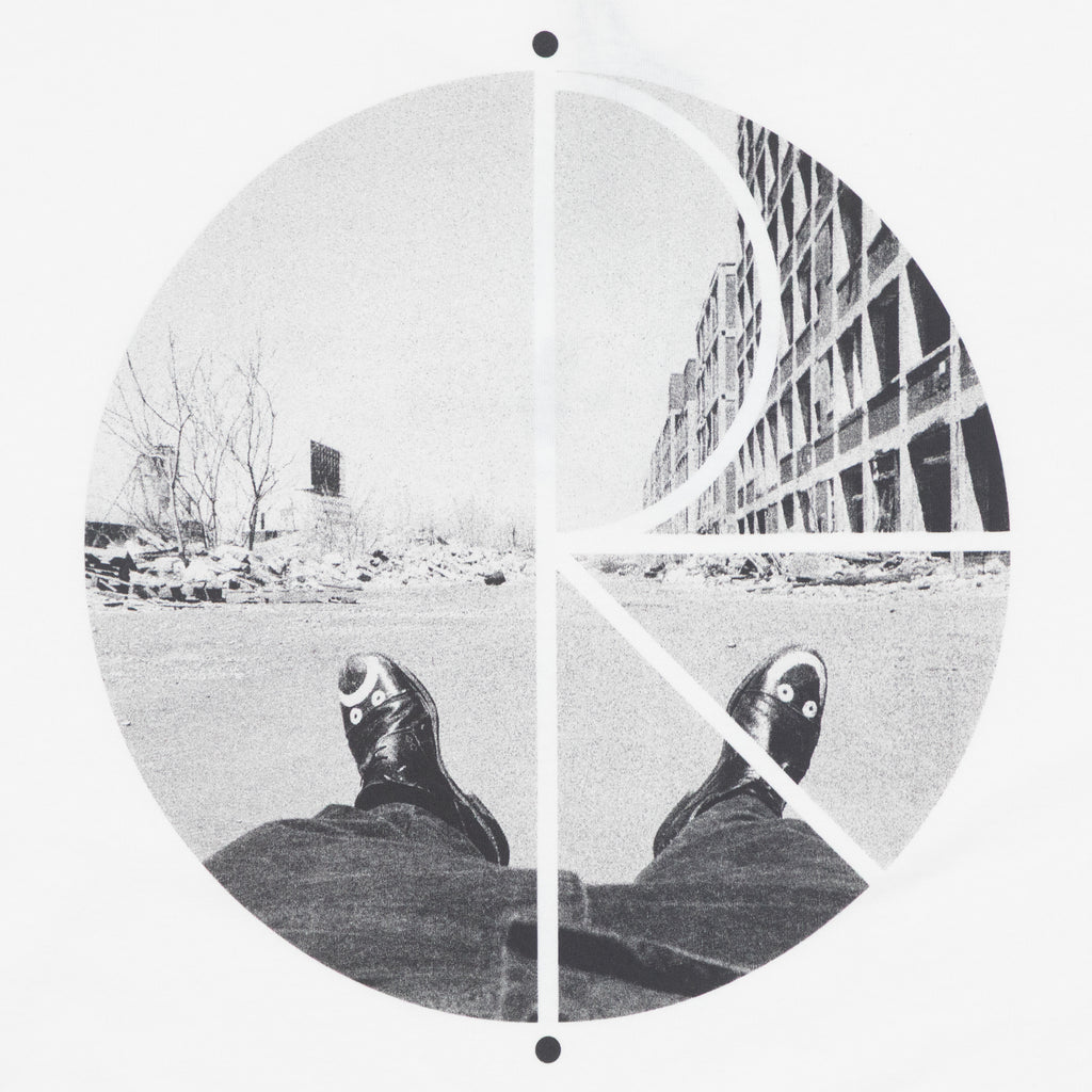 POLAR SKATE CO. Happy Sad Graphic T-Shirt in WHITE