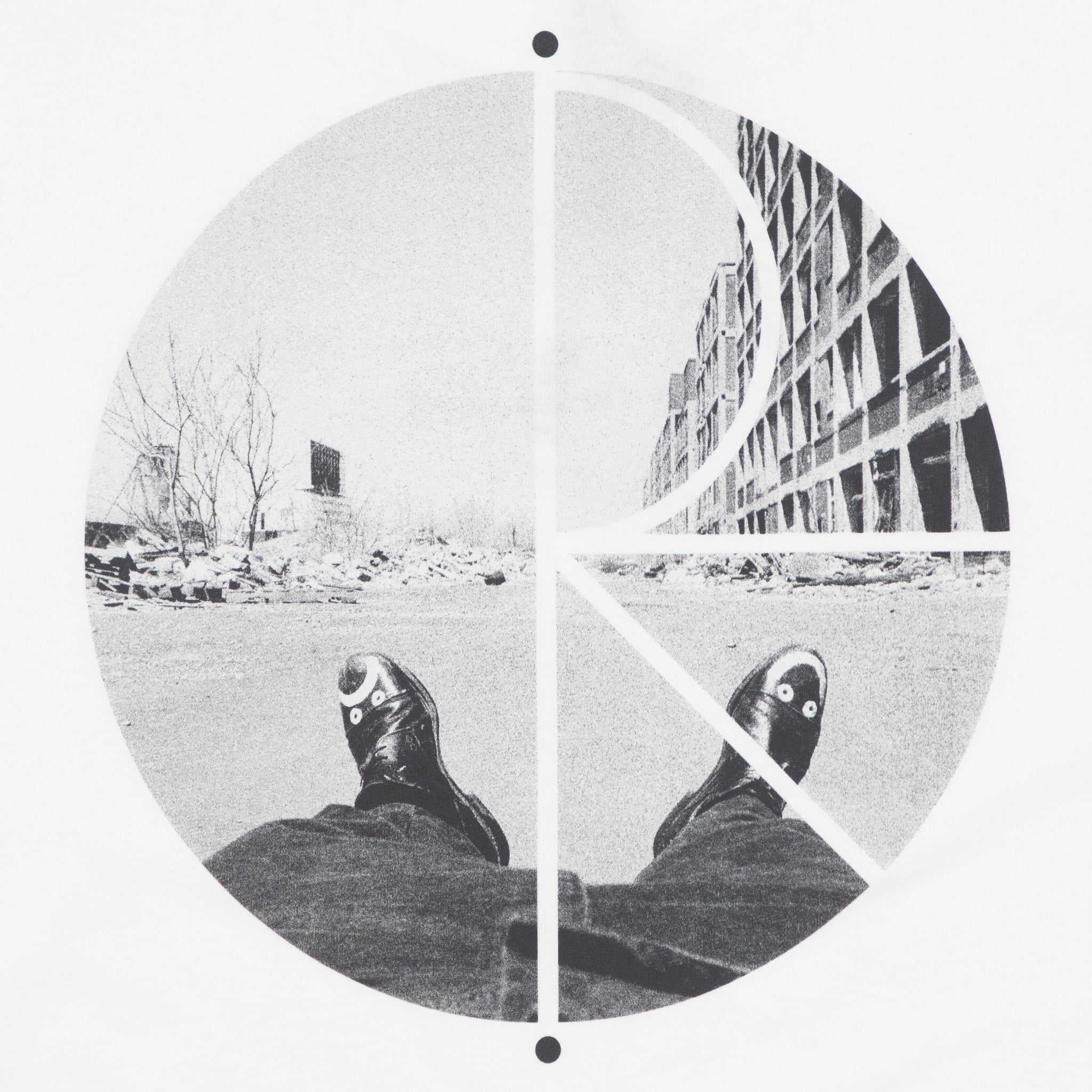 POLAR SKATE CO. Happy Sad Graphic T-Shirt in WHITE