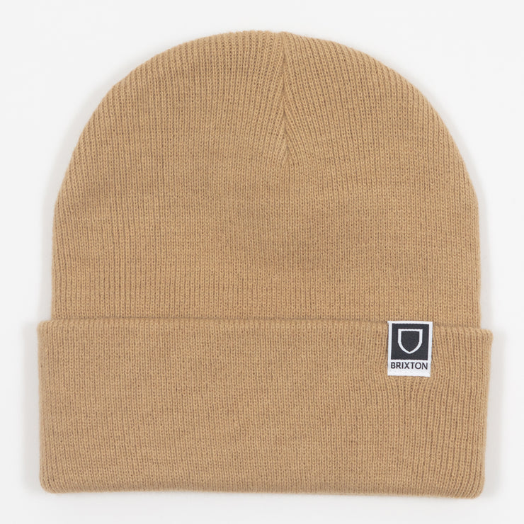 BRIXTON Harbor Beta Watch Cap Beanie in BEIGE