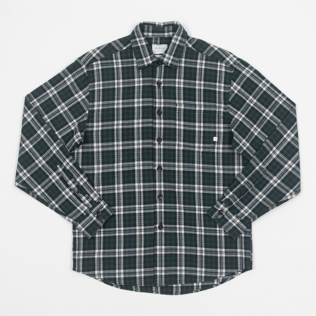 FARAH Hardaker Check Jacket in GREEN