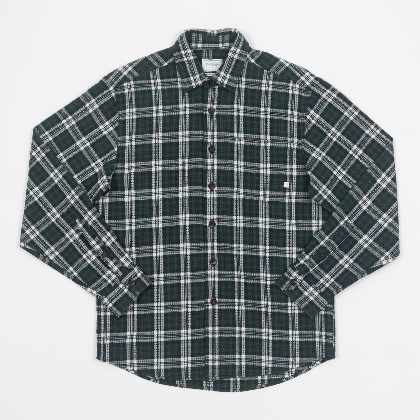 FARAH Hardaker Check Jacket in GREEN