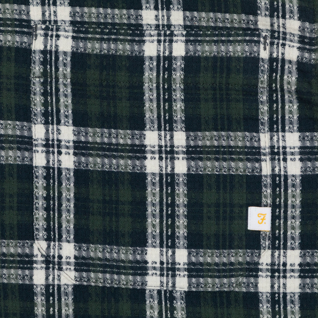 FARAH Hardaker Check Jacket in GREEN
