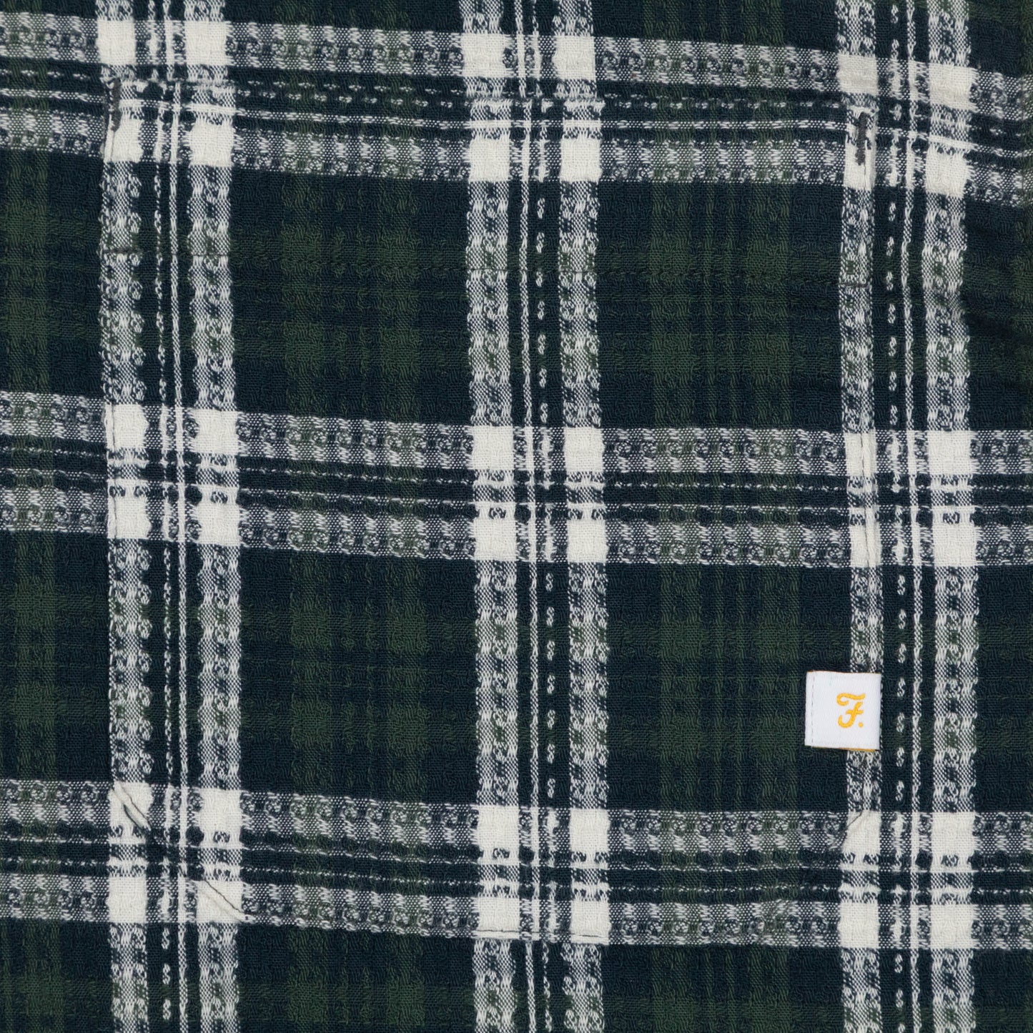 FARAH Hardaker Check Jacket in GREEN