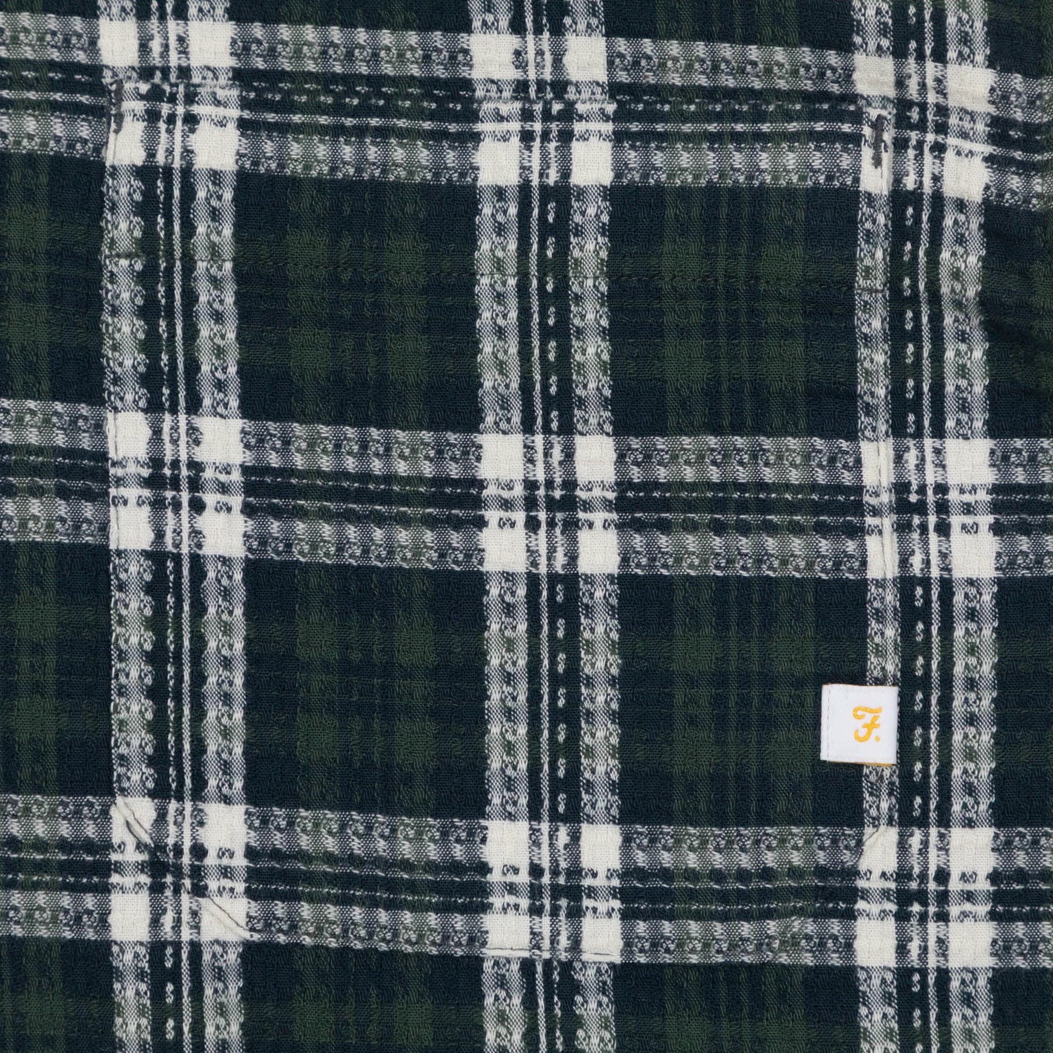 FARAH Hardaker Check Jacket in GREEN