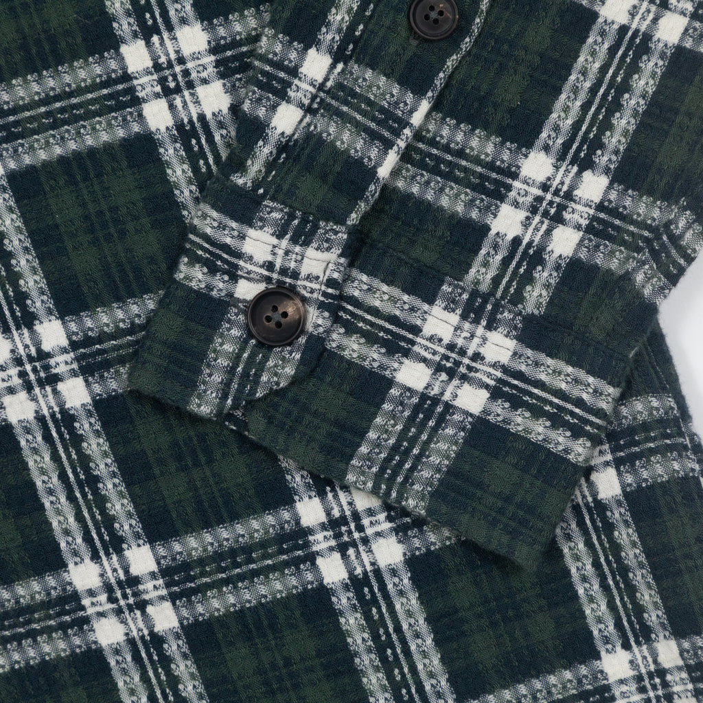 FARAH Hardaker Check Jacket in GREEN