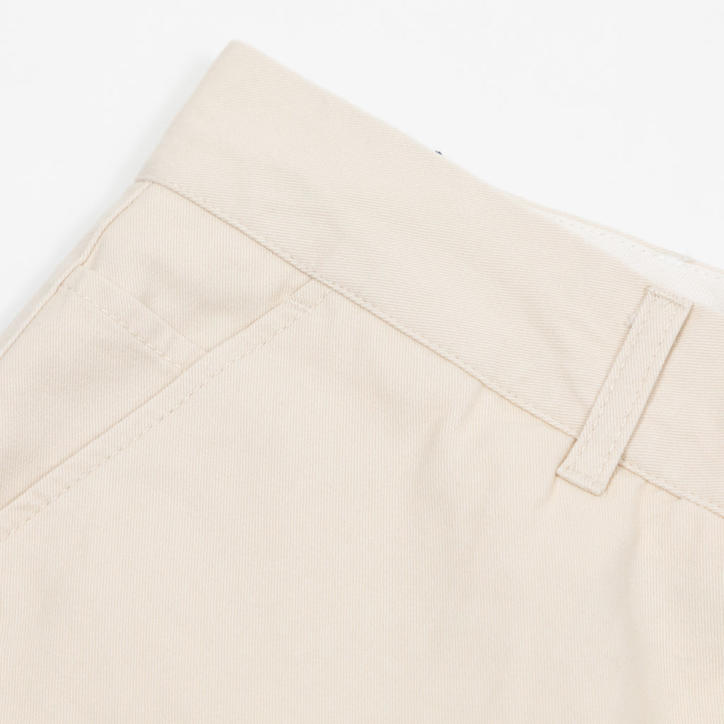 FARAH Hawtin Tapered Fit Twill Trousers in CREAM