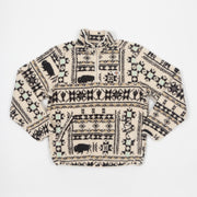 DICKIES Hays Quarter Zip Sherpa Jacket in CREAM