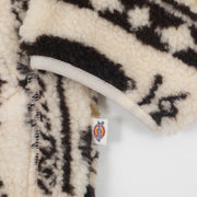 DICKIES Hays Quarter Zip Sherpa Jacket in CREAM