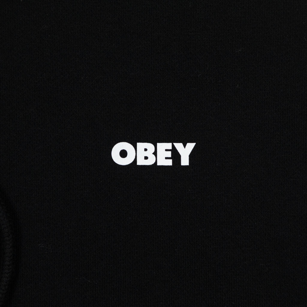 OBEY Heavyweight Terry Hoodie in BLACK