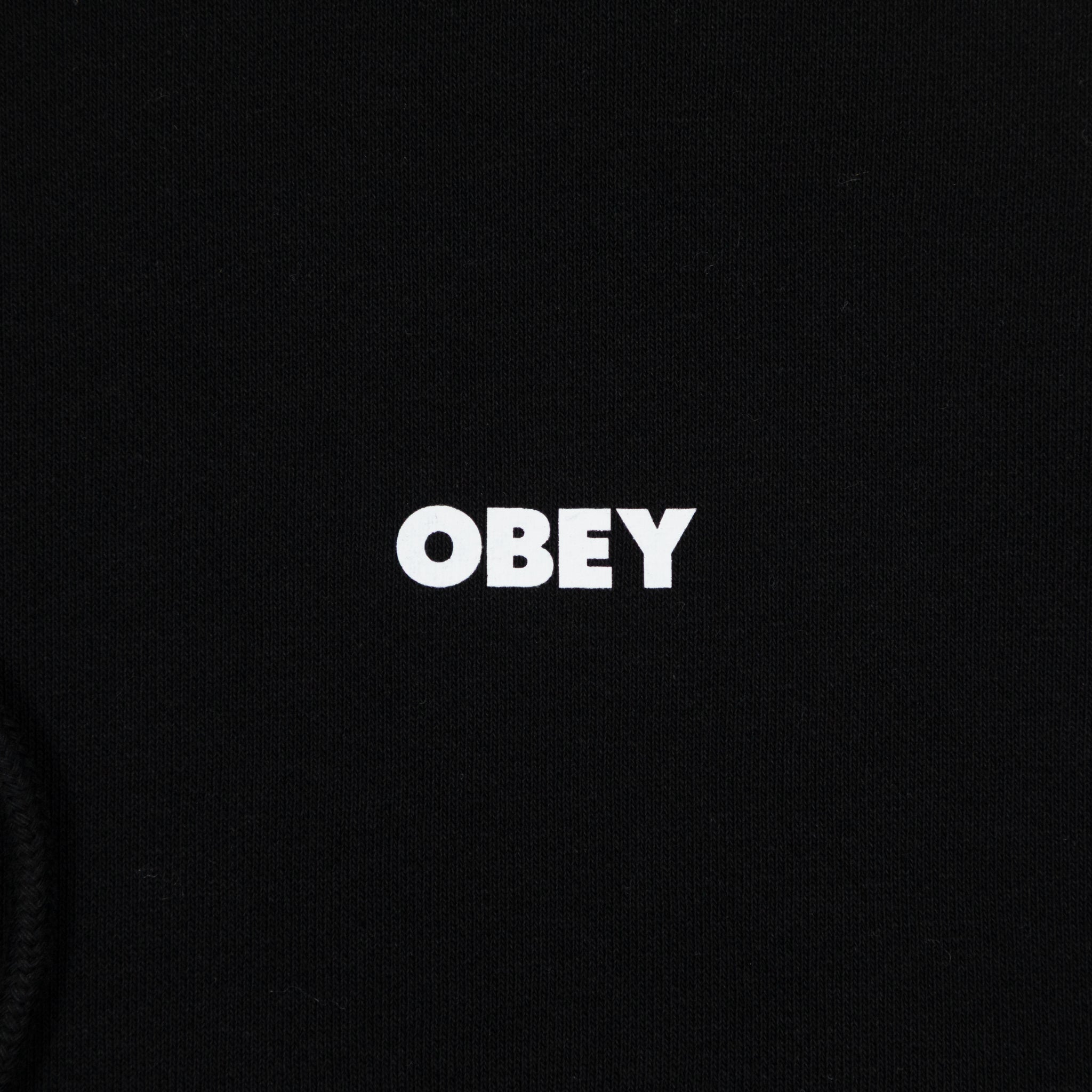 OBEY Heavyweight Terry Hoodie in BLACK