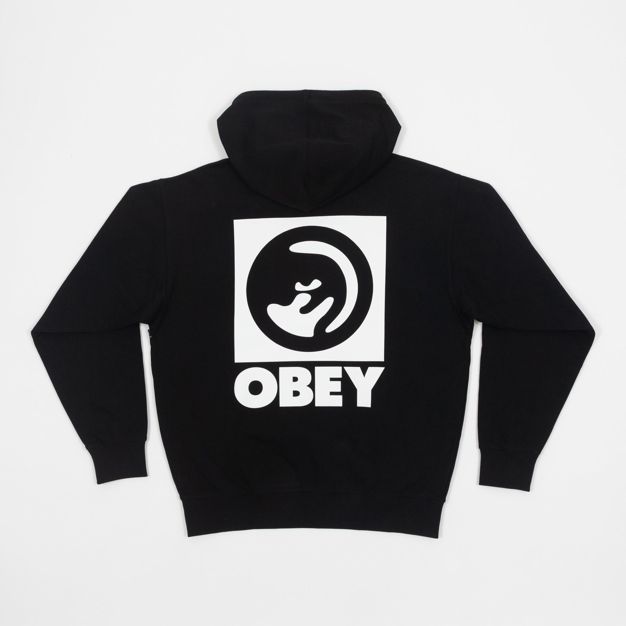 OBEY Heavyweight Terry Hoodie in BLACK