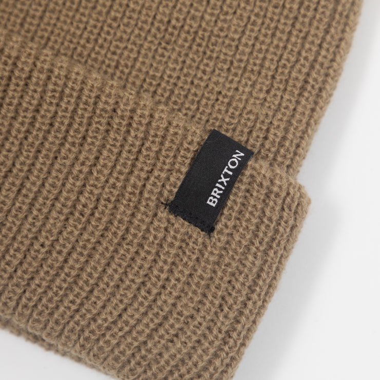 BRIXTON Heist Unisex Beanie in BEIGE