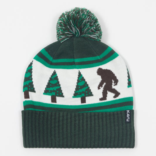 KAVU Herschel Sasquatch Pom Beanie in GREEN
