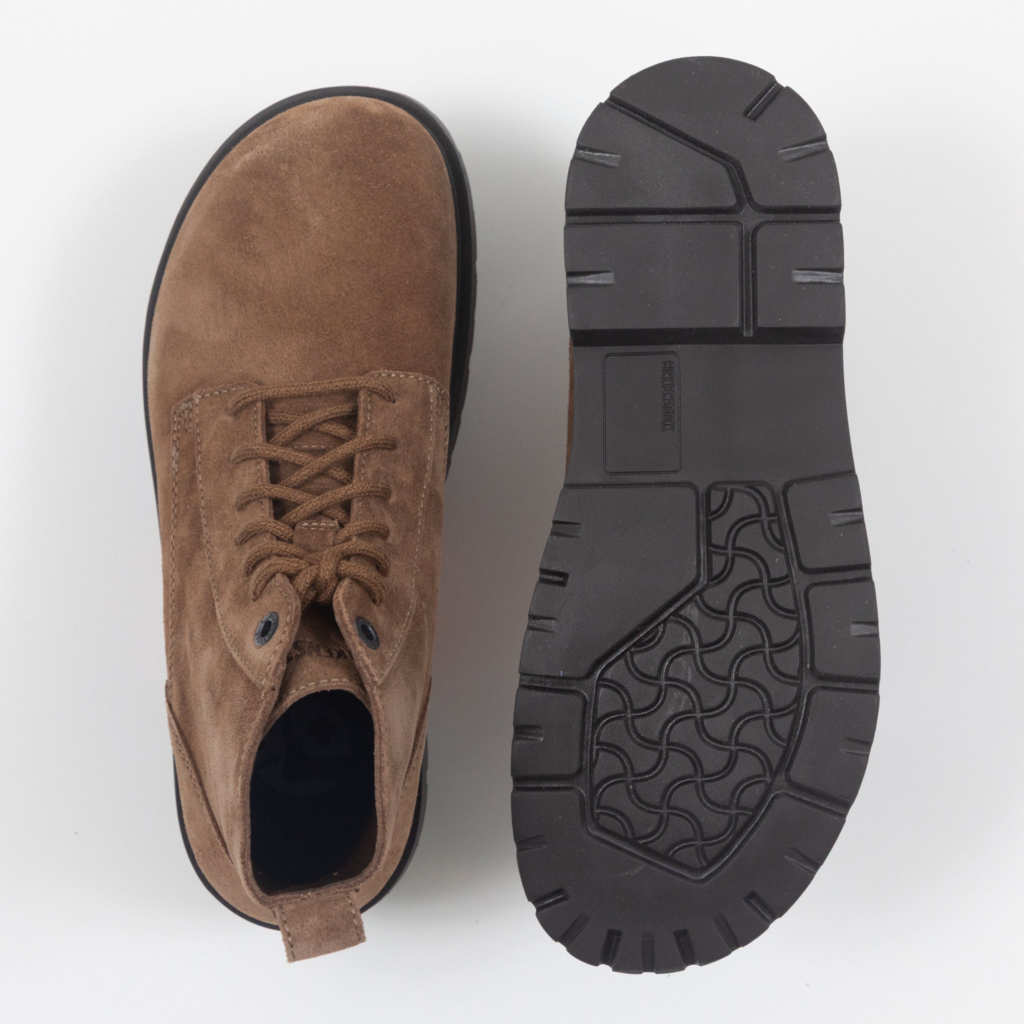 Womens BIRKENSTOCK Highwood Lace Up Mid Boots in DARK TEA