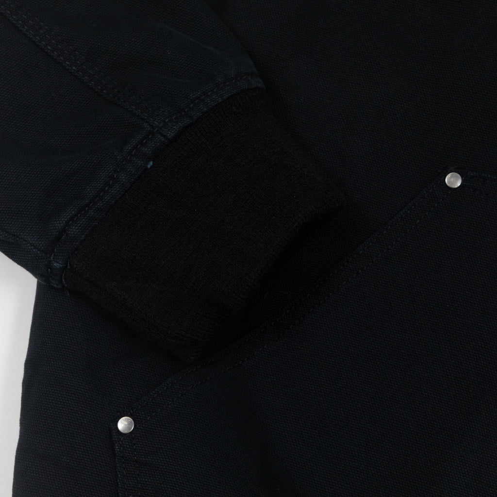 DICKIES Hilham Hooded Canvas Jacket in BLACK