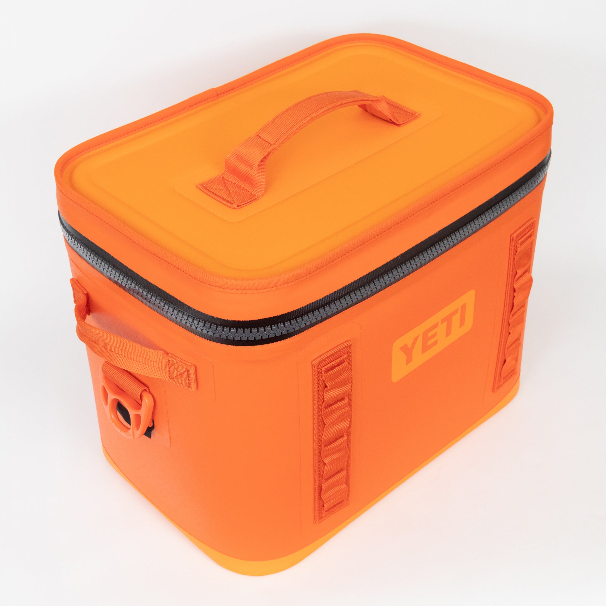 yeti hopper flip 18 insulated soft cool box king crab orange zip closure