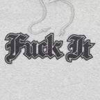 graphic design close up huf hoodie grey