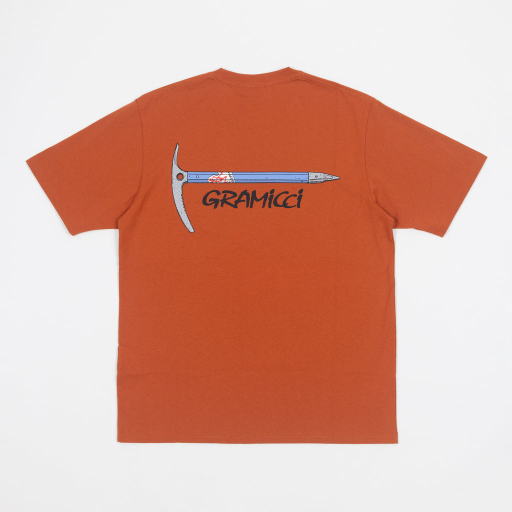 GRAMICCI Ice Axe T-Shirt in BURNT ORANGE