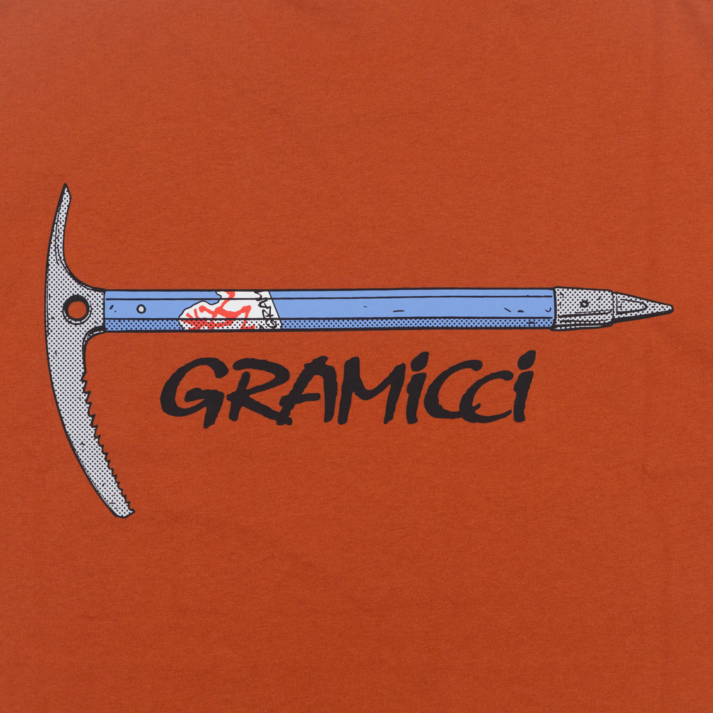 GRAMICCI Ice Axe T-Shirt in BURNT ORANGE