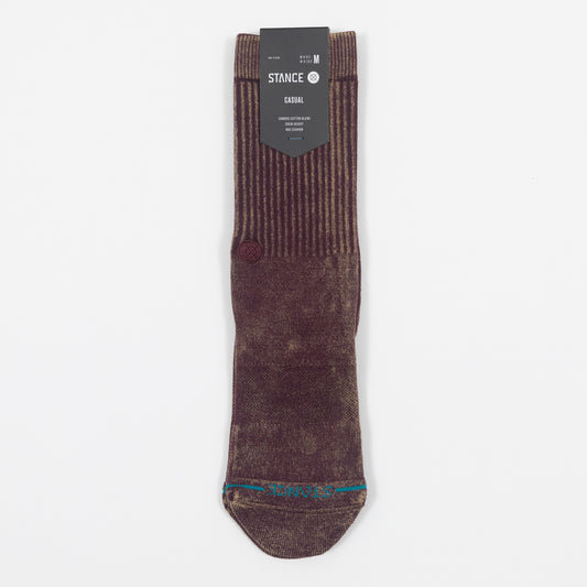 STANCE Icon Dyed Crew Socks in FIG