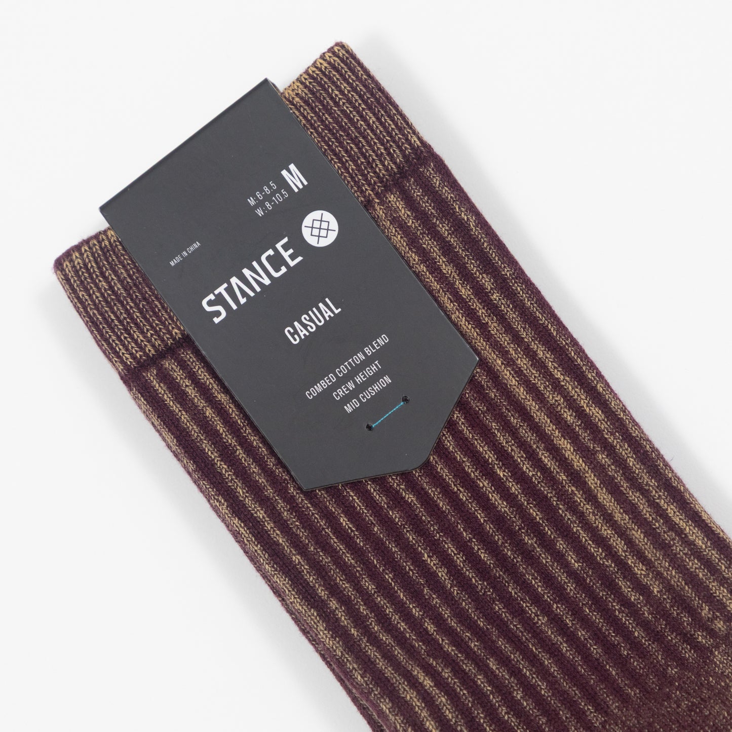 STANCE Icon Dyed Crew Socks in FIG