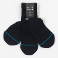 STANCE Icon 3 Pack Quarter Height Socks in BLACK