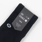 STANCE Icon 3 Pack Quarter Height Socks in BLACK
