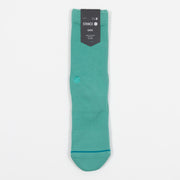 STANCE Icon Classic Crew Socks in TURQUOISE