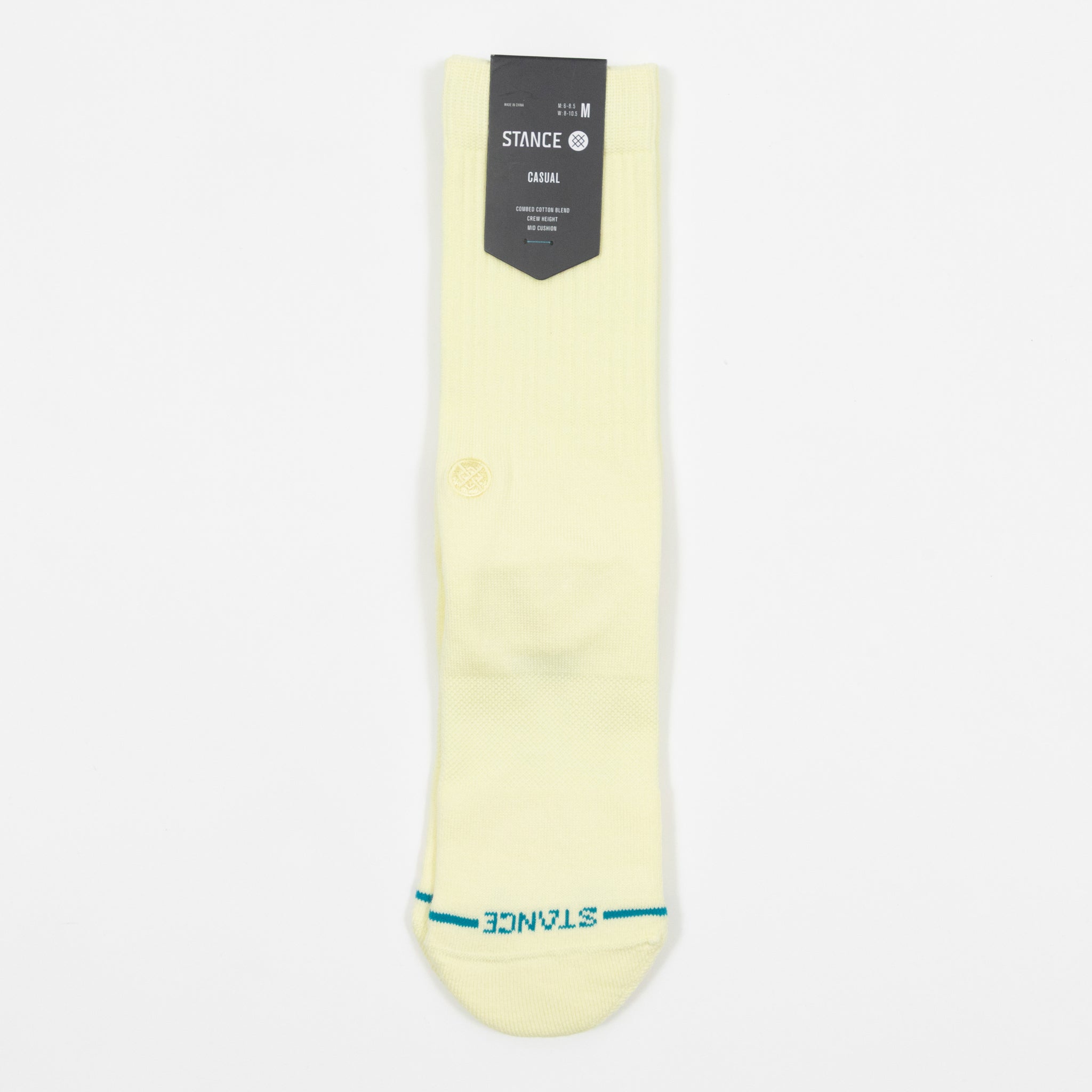 STANCE Icon Crew Socks in BUTTER