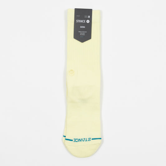 STANCE Icon Crew Socks in BUTTER