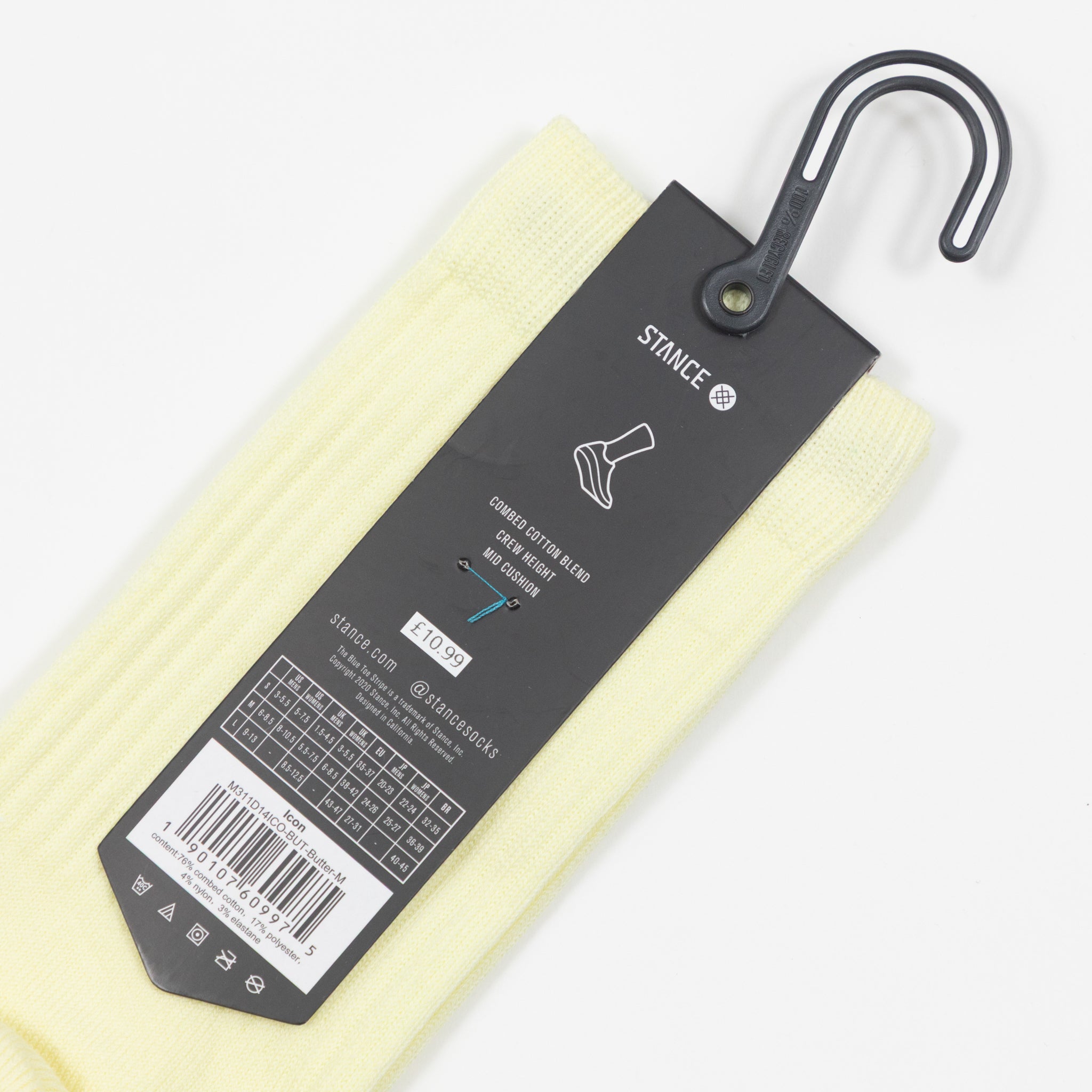 STANCE Icon Crew Socks in BUTTER