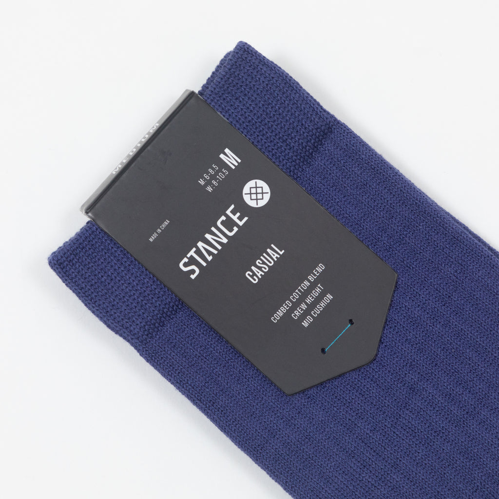 STANCE Icon Crew Socks in INDIGO PURPLE