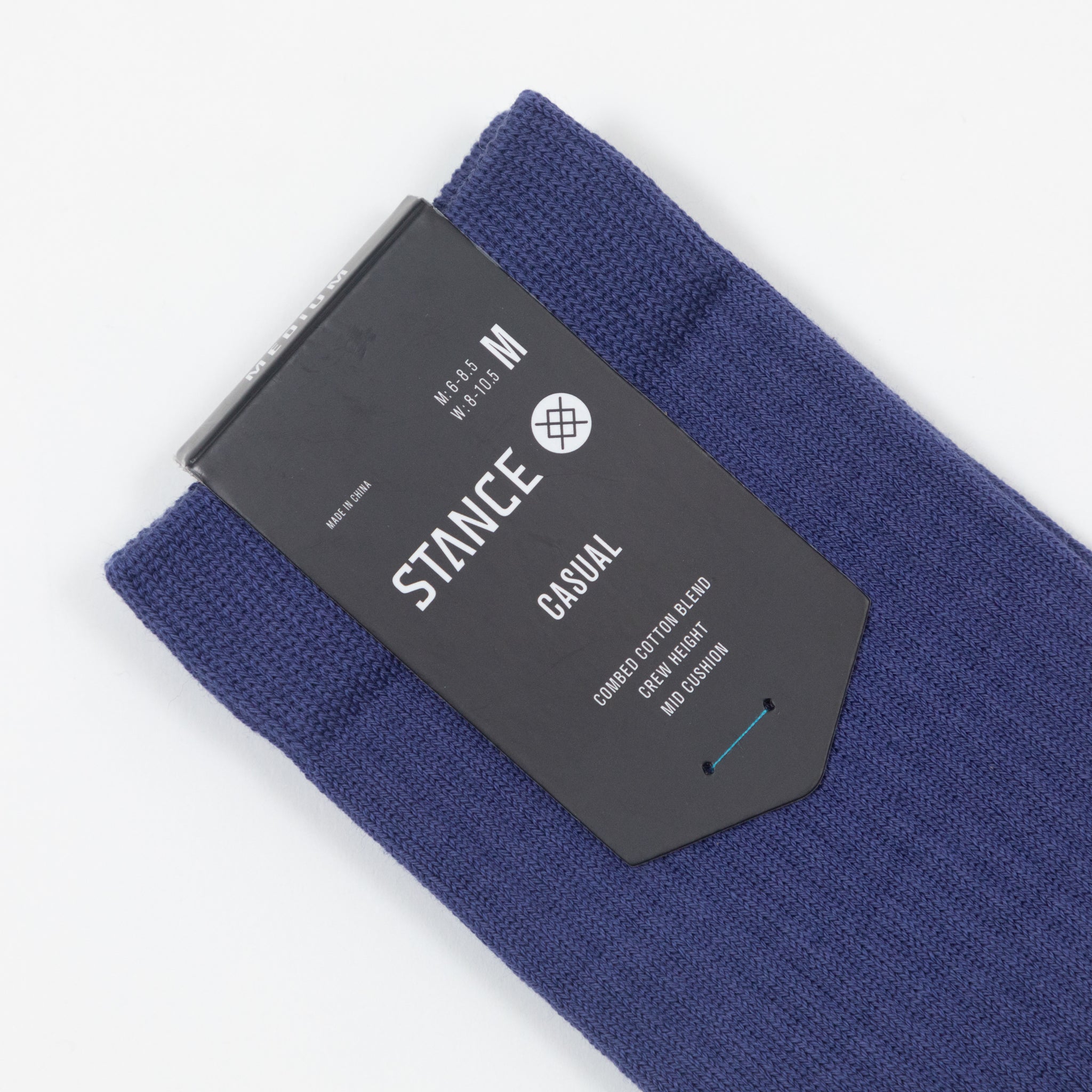 STANCE Icon Crew Socks in INDIGO PURPLE