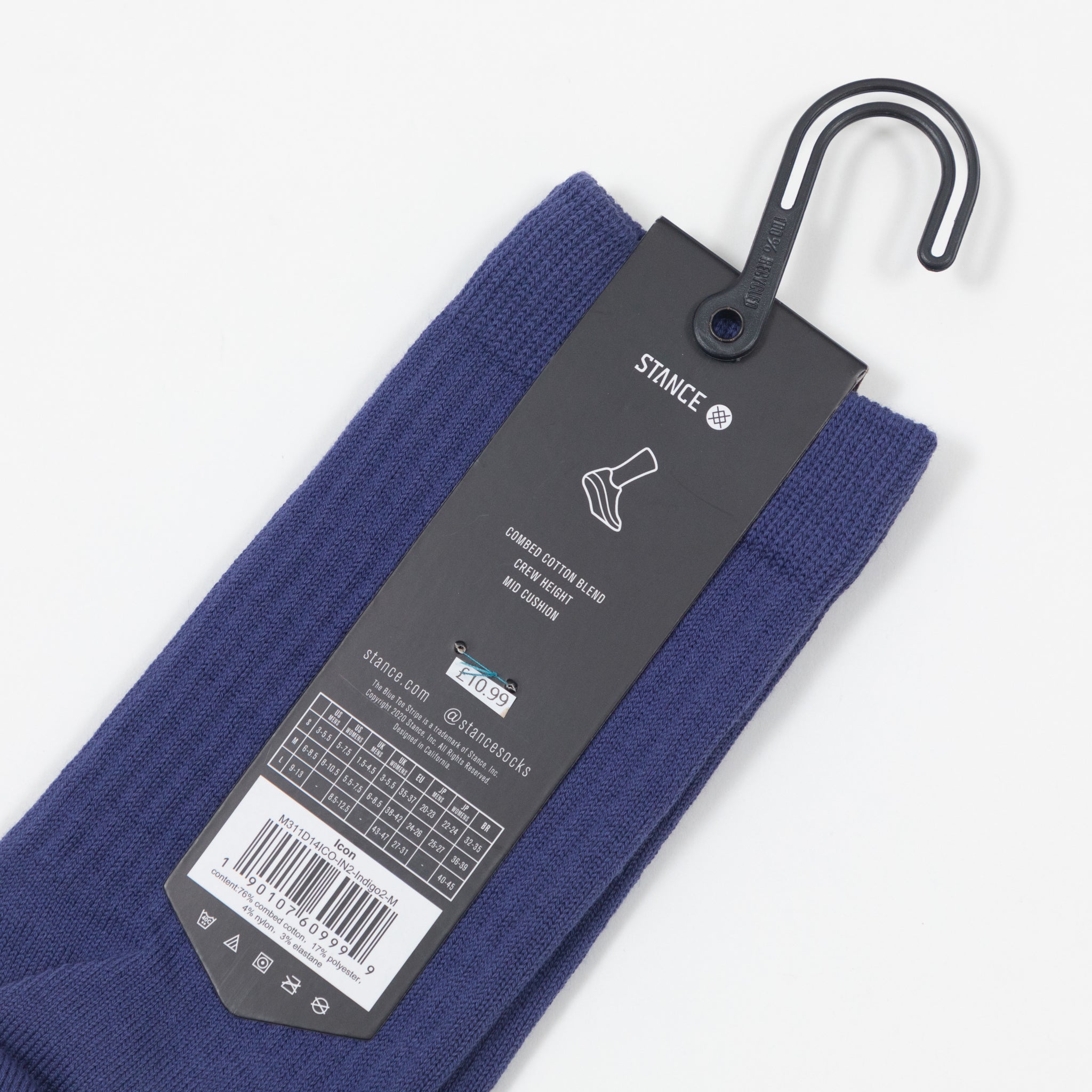 STANCE Icon Crew Socks in INDIGO PURPLE